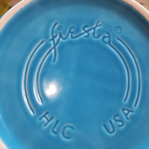 Fiesta serve bowl, Peacock color # - Picture 3 of 5
